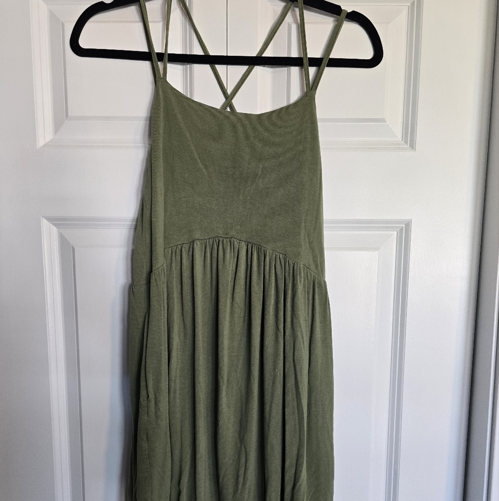 Old Navy Olive Green Mini Dress